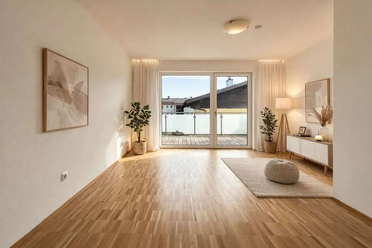 Neuwertige 4-Zimmer-Wohnung (BJ 2017) mit 2 Balkonen/Terrassen, inklusive Carport & Stellplatz in Toplage Mattighofen - Ansicht 2
