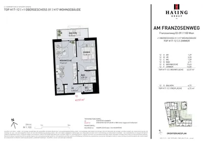 2-Zimmer-Wohnung kaufen in Wien – 43,85 m², € 294.500 – Bild 10 von 10