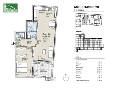 Immobilie kaufen in Wien – 66,68 m², € 434.500 – Bild 32 von 32