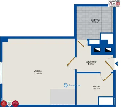 1-Zimmer-Wohnung kaufen in Wien – 38,35 m², € 1.000.000 – Bild 11 von 12
