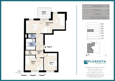 3-Zimmer-Wohnung mieten in Wien – 69,74 m², € 1.749 – Bild 15 von 15