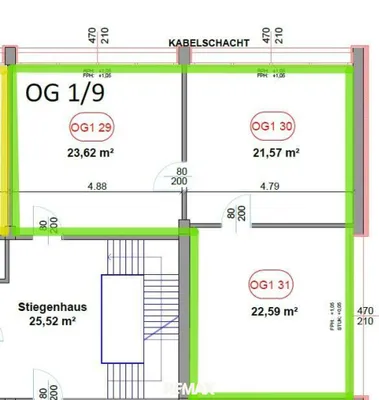 3-Zimmer-Gewerbeimmobilie mieten in Krems an der Donau – 70 m², € 1.068 – Bild 9 von 9