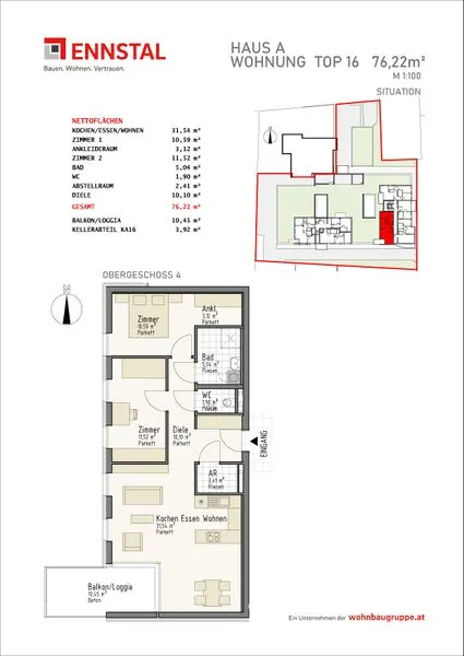 NEUBAU - Geförderte Mietwohnung Liezen - Ansicht 2