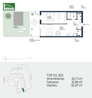 2-Zimmer-Wohnung mieten in Graz – 55,71 m², € 879 – Bild 21 von 21