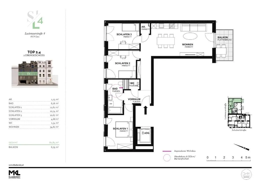 Neubau Traum 4 Zimmer mit Balkon! Ideale Familienwohnung! - Ansicht 2