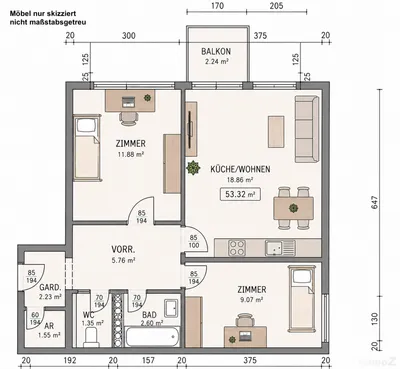 Gewerbeimmobilie kaufen in Graz – 53,32 m², € 259.900 – Bild 18 von 19