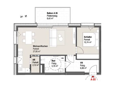 2-Zimmer-Wohnung kaufen in Zell am See – 53,33 m², € 314.765 – Bild 2 von 6