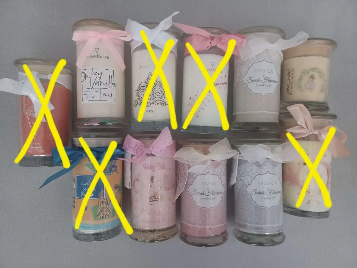 Juwelkerzen Sammelauflösung NEU mit Schmuck, € 20,- (1200 Wien)