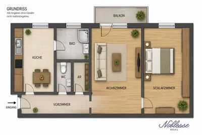 2-Zimmer-Wohnung kaufen in Korneuburg – 44,48 m², € 199.000 – Bild 17 von 18
