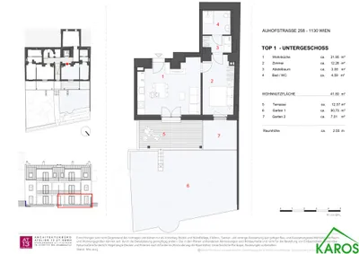 2-Zimmer-Wohnung kaufen in Wien – 41,8 m², € 435.000 – Bild 8 von 8