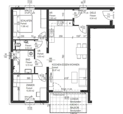 3-Zimmer-Wohnung mieten in Freistadt – 79 m², € 890 – Bild 1 von 8
