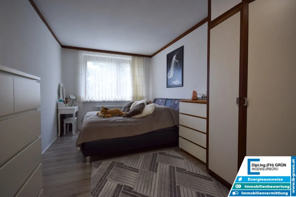 Gepflegte 3-Zi.-Wohnung m. Balkon - ruhige Grünlage in Leonding - optionaler Schrebergarten - Ansicht 3