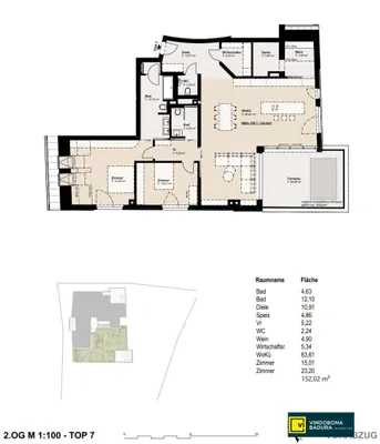 3-Zimmer-Wohnung kaufen in Mödling – 152 m², € 1.818.000 – Bild 8 von 9