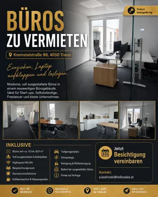 1-Zimmer-Gewerbeimmobilie kaufen in Linz Land – 15 m² – Bild 1 von 11