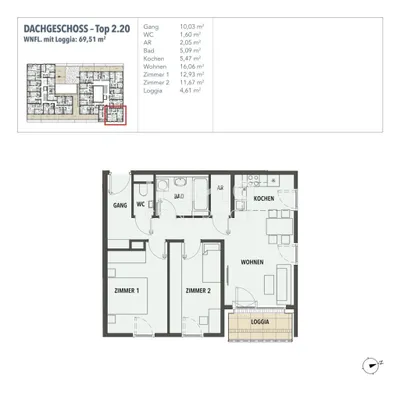 3-Zimmer-Wohnung kaufen in Wien – 64,9 m², € 343.661 – Bild 16 von 16