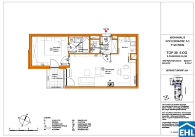 2-Zimmer-Wohnung mieten in Wien – 49,02 m², € 899 – Bild 10 von 10