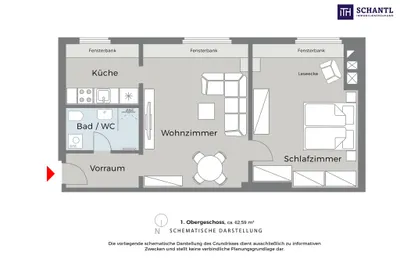 2-Zimmer-Wohnung mieten in Wien – 62,59 m², € 1.200 – Bild 21 von 21