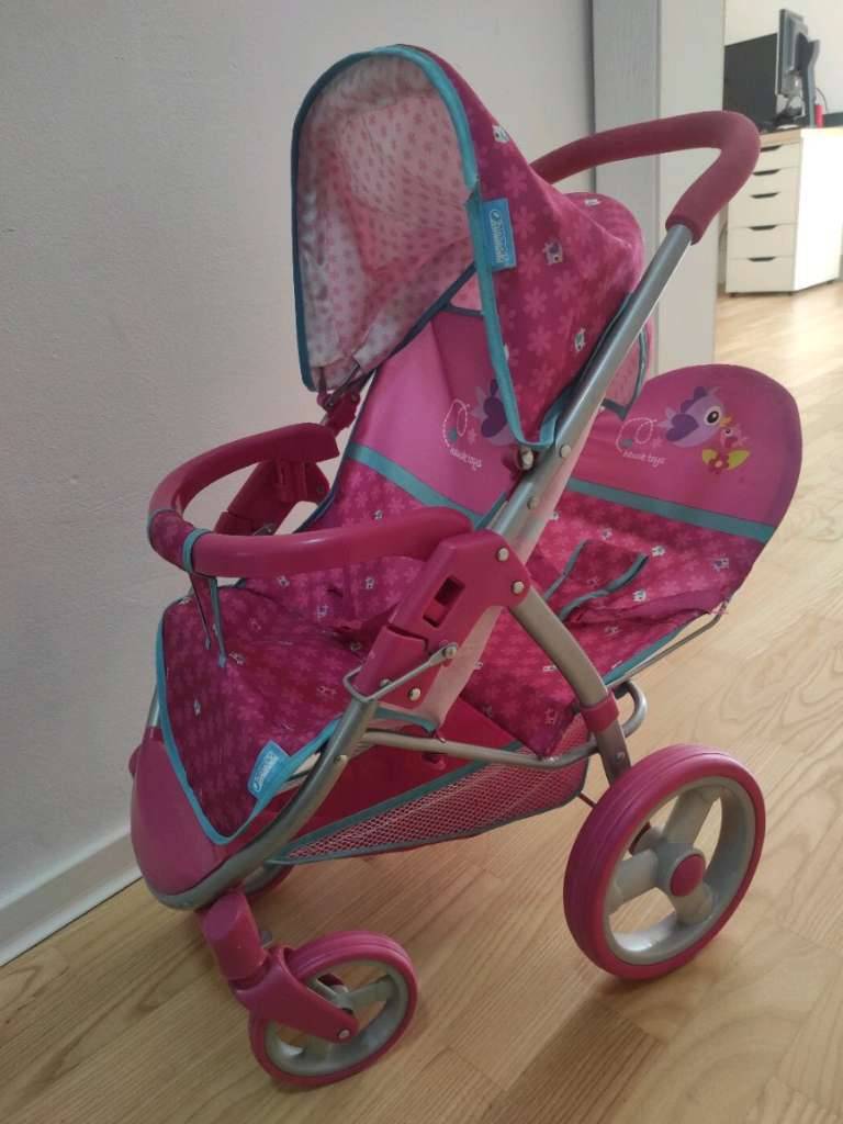 Hauck Puppenwagen Zwillingswagen Geschwisterwagen (Doppel Puppenwagen,  Puppenwagen, Zwillings Puppenwagen, Puppenzubehr, Spielzeug, Kinderwagen  Spielzeug, Puppenbuggy, Doppelbuggy, Kinder Spielzeug, Mdchen Spielzeug,  Geschenkidee, Rollenspiel),  15 ...