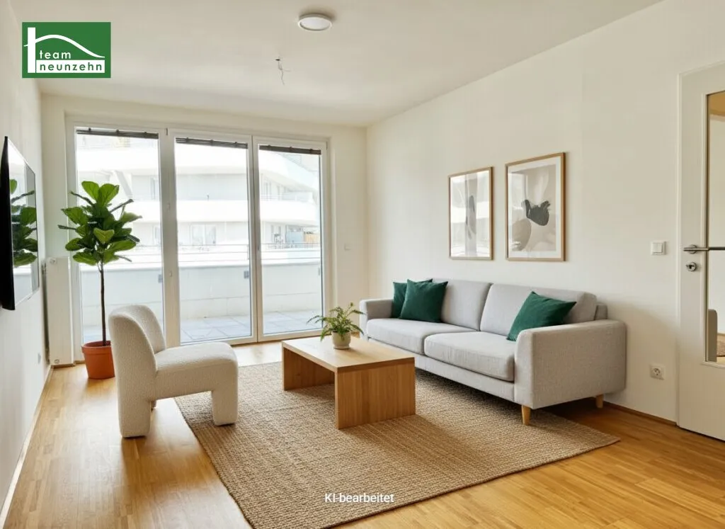 Urbaner Wohnkomfort in grüner Idylle - Hochwertige 2-Zimmer-Wohnung mit großzügiger Freifläche! – pohled 3