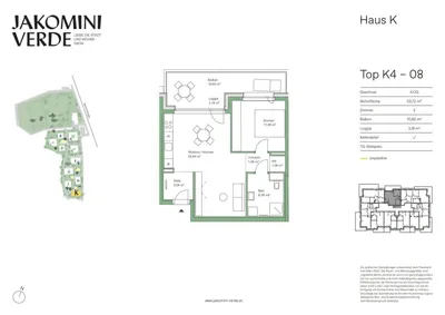 2-Zimmer-Wohnung kaufen in Graz – 53,72 m², € 290.000 – Bild 8 von 8