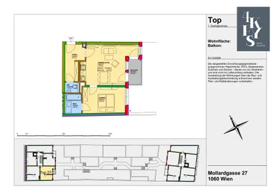 2-Zimmer-Wohnung mieten in Wien – 47,26 m², € 1.149 – Bild 11 von 11
