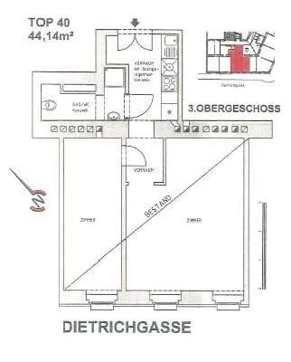 2-Zimmer-Wohnung kaufen in Wien – 43,99 m², € 89.000 – Bild 9 von 11