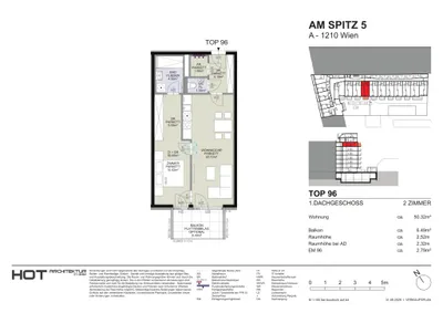 2-Zimmer-Wohnung kaufen in Wien – 50,32 m², € 347.500 – Bild 6 von 6