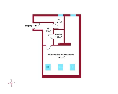 2-Zimmer-Wohnung kaufen in Wien – 61,42 m², € 285.000 – Bild 4 von 4