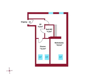 2-Zimmer-Wohnung kaufen in Wien – 61,42 m², € 285.000 – Bild 3 von 4