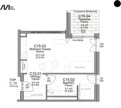Immobilie kaufen in Villach – 37,4 m², € 247.000 – Bild 4 von 5
