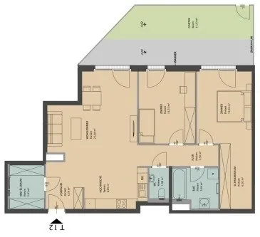 Klimafit! Gartenwohnung mit großem Abstellraum, nähe Donauinsel