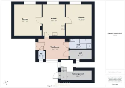 2-Zimmer-Haus kaufen in Eisenstadt - Umgebung – 70 m², € 260.000 – Bild 16 von 16