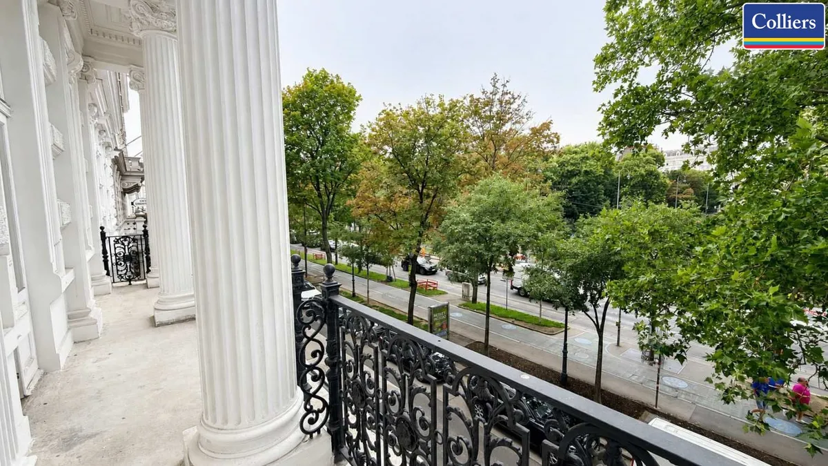 Gekühltes Office mit Balkon und Aussicht auf die Universität - Ansicht 2