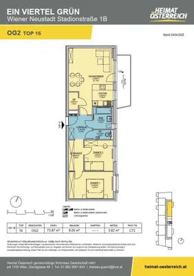 3-Zimmer-Wohnung mieten in Wiener Neustadt – 73,87 m², € 951 – Bild 28 von 34