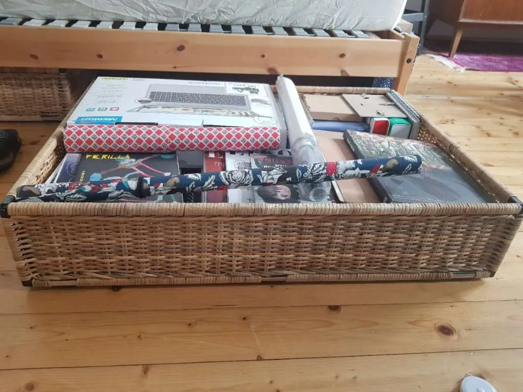 Ikea Rattan Bettkasten, € 35,- (1160 Wien)