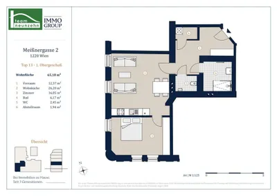 2-Zimmer-Wohnung kaufen in Wien – 65,42 m², € 369.001 – Bild 22 von 22