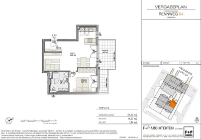 2-Zimmer-Wohnung mieten in Wien – 53,2 m², € 1.290 – Bild 10 von 10
