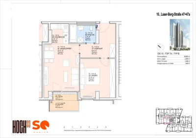 2-Zimmer-Wohnung kaufen in Wien – 54,32 m², € 289.000 – Bild 18 von 18