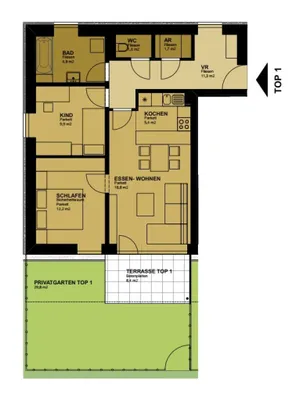 Wohnung mieten in Gmunden – 67 m², € 1.254 – Bild 6 von 6