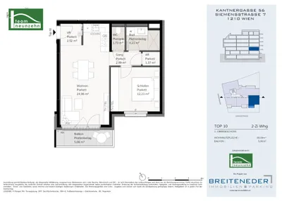 Immobilie kaufen in Wien – 49,49 m², € 299.000 – Bild 14 von 14