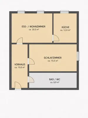 3-Zimmer-Wohnung mieten in Braunau am Inn – 67 m², € 404 – Bild 9 von 9
