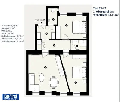 3-Zimmer-Wohnung kaufen in Wien – 73,31 m², € 389.000 – Bild 16 von 18