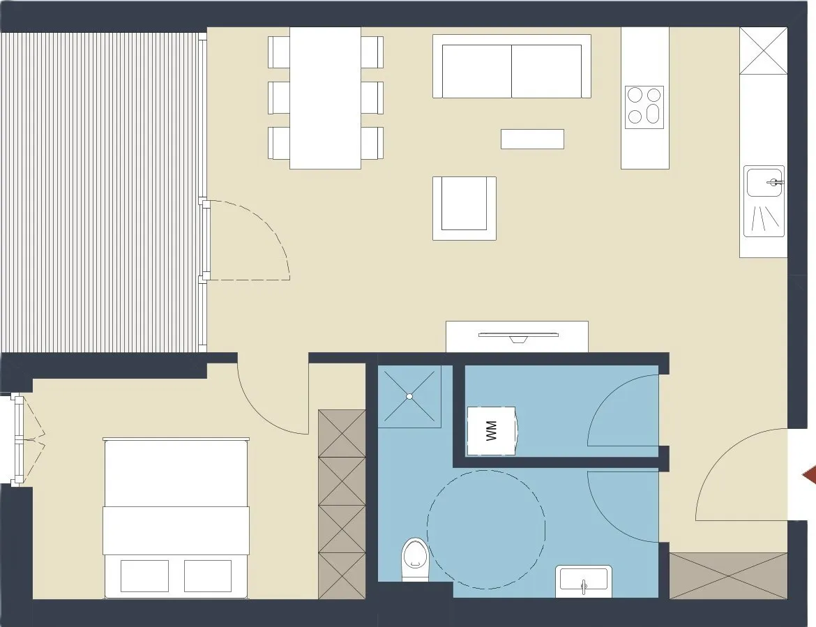 2-Zimmer-Wohnung mit Balkon zu verkaufen (Top 12) - Ansicht 3