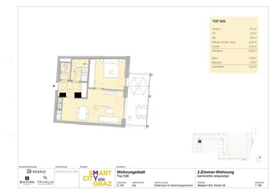 2-Zimmer-Wohnung mieten in Graz – 46,59 m², € 796 – Bild 10 von 10