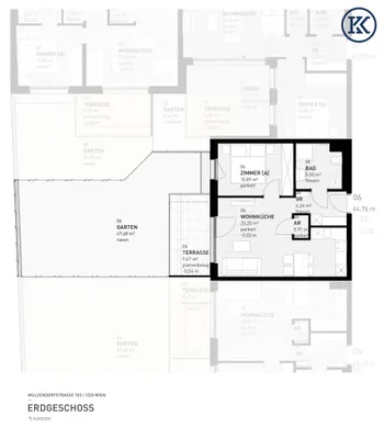 2-Zimmer-Wohnung kaufen in Wien – 44,76 m², € 307.500 – Bild 15 von 18