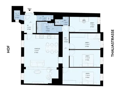 5-Zimmer-Wohnung mieten in Wien – 118 m², € 2.269 – Bild 5 von 5