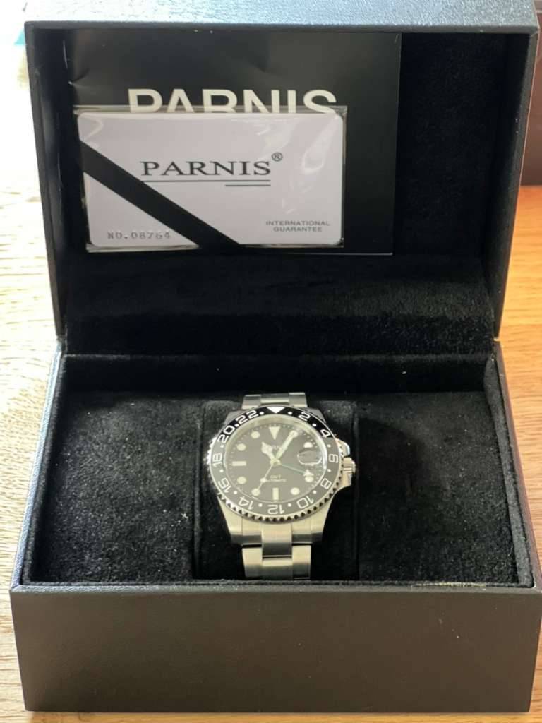 PARNIS GMT MASTER Automatik - mit Box und Papieren