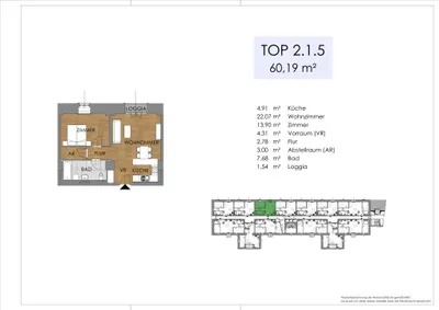 3-Zimmer-Wohnung kaufen in Bruck an der Leitha – 76,62 m², € 393.979 – Bild 22 von 46