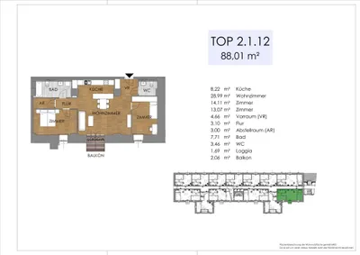 3-Zimmer-Wohnung kaufen in Bruck an der Leitha – 76,62 m², € 393.979 – Bild 28 von 46