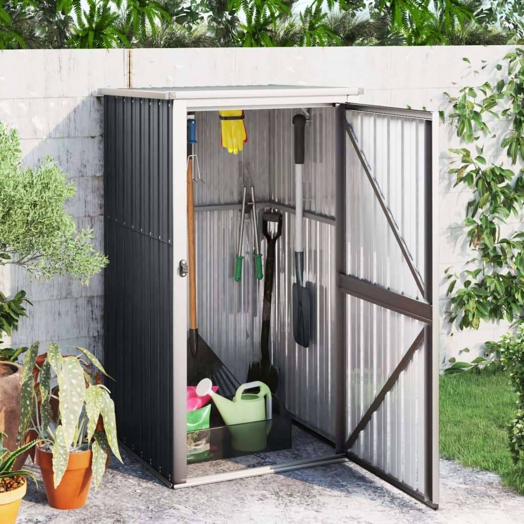 NEU vidaXL Gerätehaus Anthrazit 88x89x161 cm Verzinkter Stahl